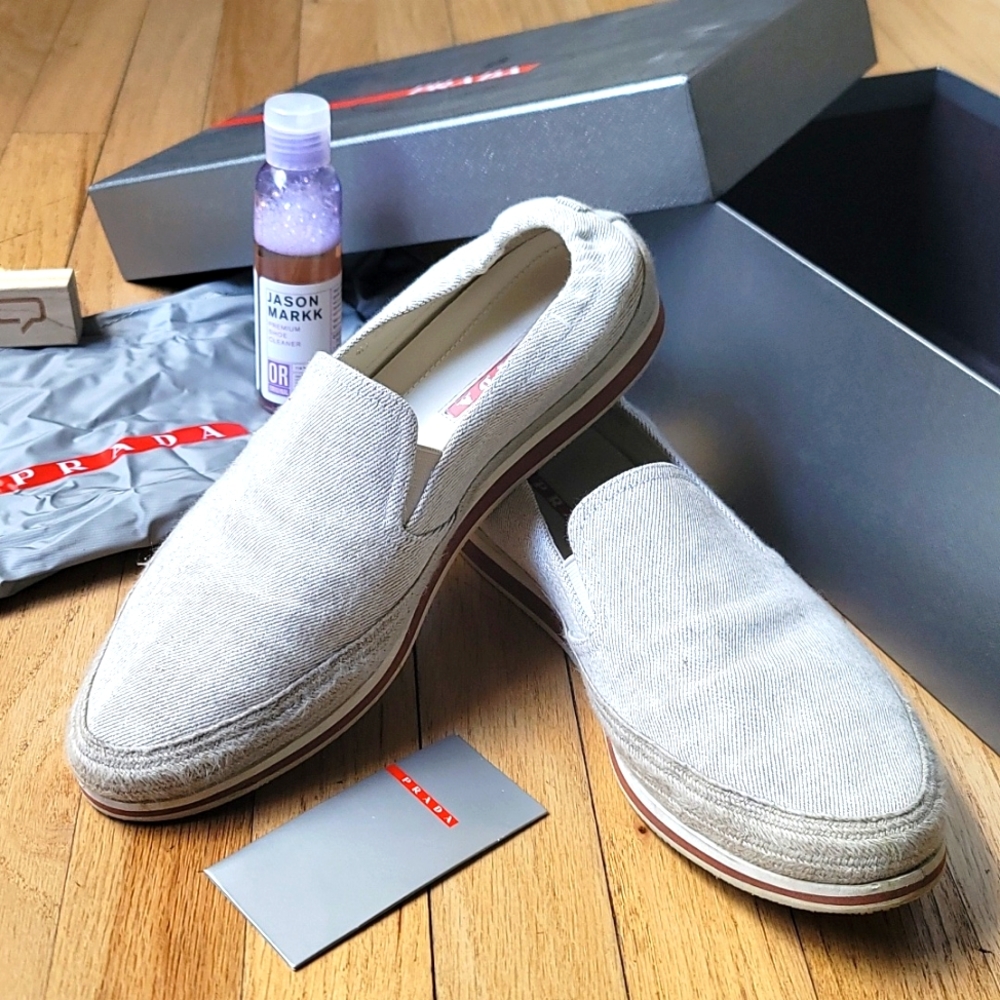 Prada men's slip-on shoes
